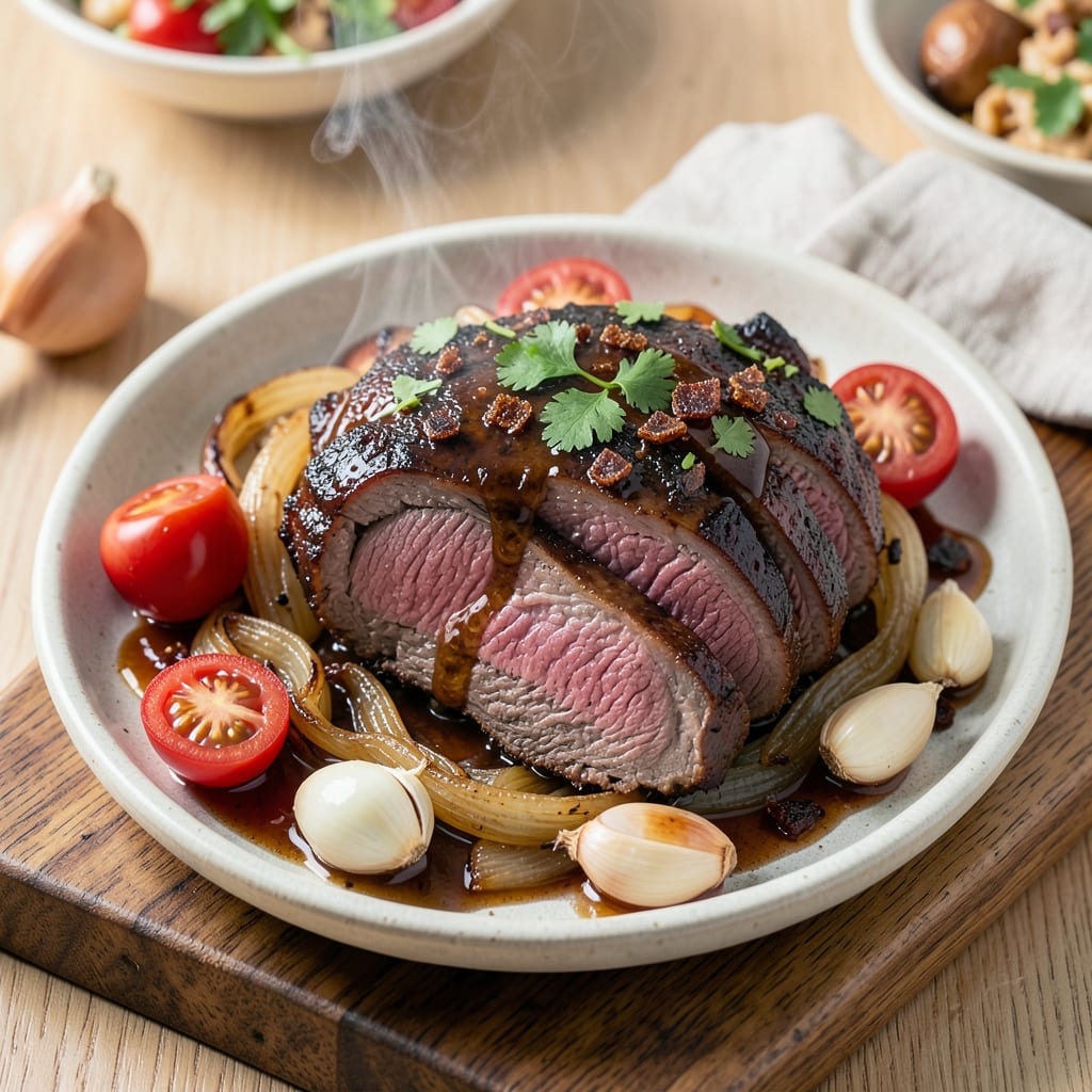 BBQ Beef Bottom Round Roast Recipe: Smoky-Sweet Fall-Apart Magic in One Pot