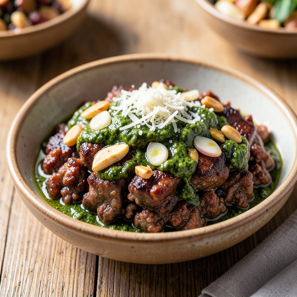 Ground Beef Pesto Recipe: One-Pan Protein-Packed Dinner in 25 Minutes