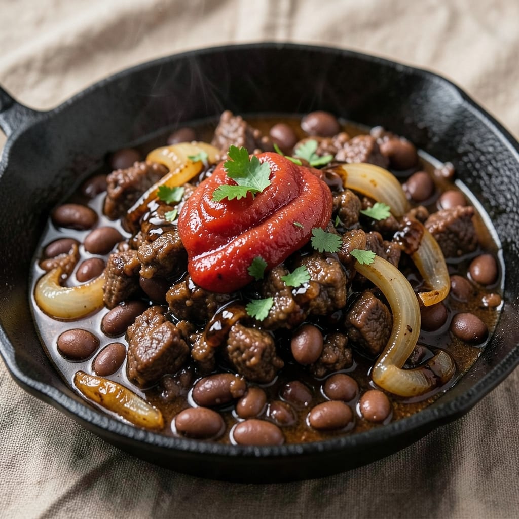 Baked Beans with Minced Beef Recipe: Slow-Simmered Smoky Depth in One Pot