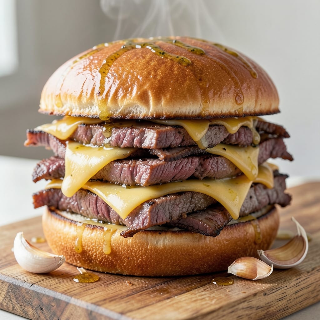 Arbys Roast Beef and Cheddar Cheese Sandwich Recipe: Toasted Layers of Smoky-Sweet Beef and Melty Cheese
