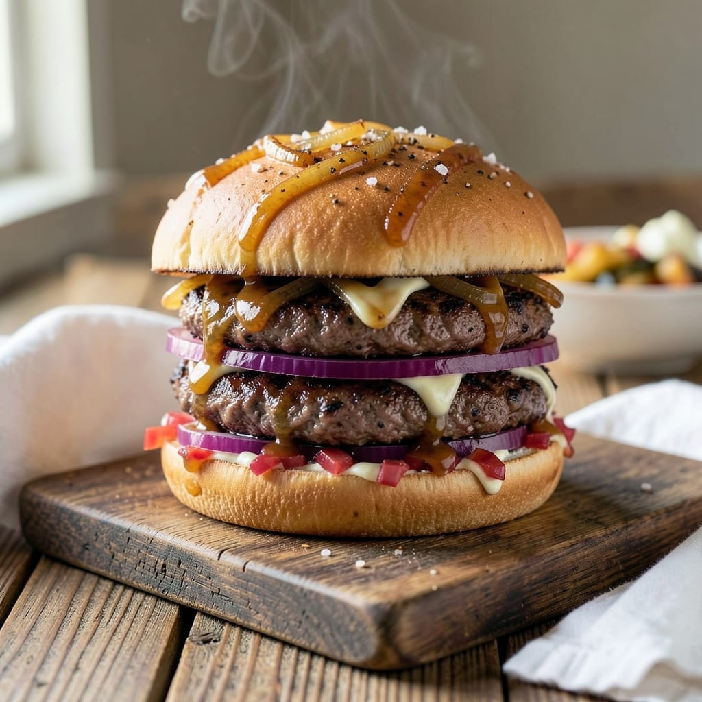 Barbeque Beef Burger Recipe: Grilled Smash Patties with Tangy BBQ Glaze