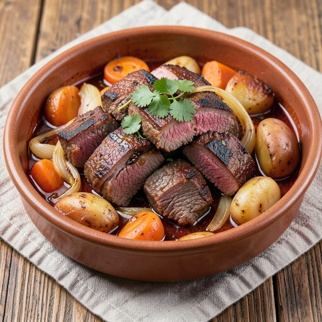 Beef Afritada Pinoy Recipe: Tomato-Vinegar Stew With Tender Beef Bites