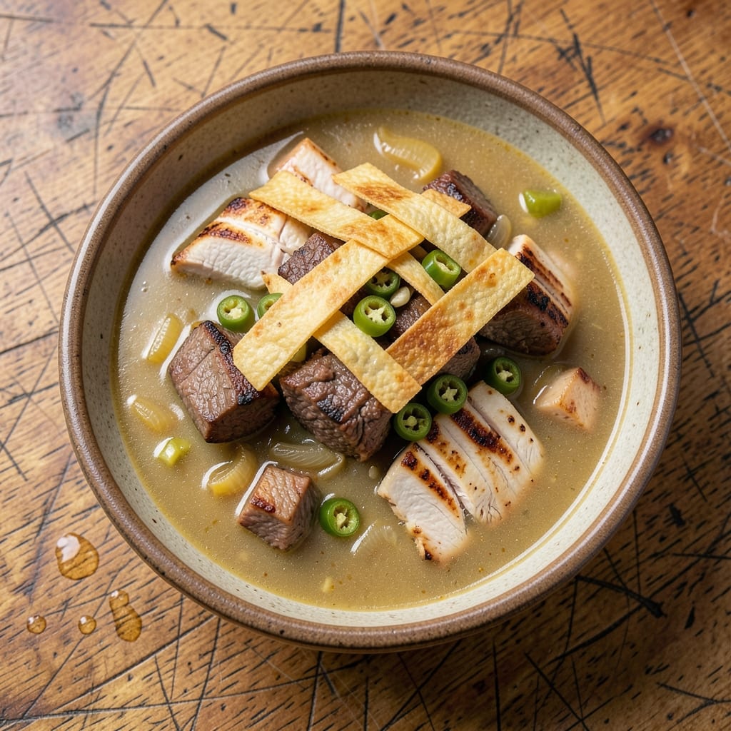 Beef A Roo Chicken Tortilla Soup Recipe: Spicy Tortilla-Crusted Depth in One Pot