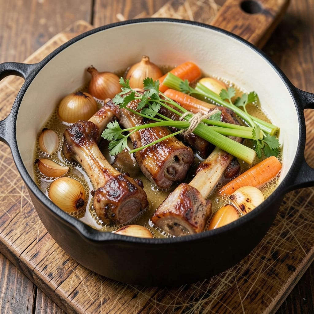 Alton Brown's Beef Stock Recipe: Slow-Simmered Umami Essence From Scratch