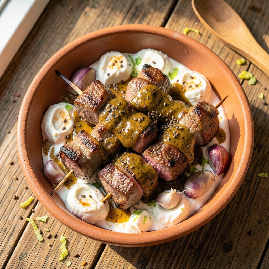 Afghani Beef Kebabs Recipe: Charred Spice and Yogurt-Marinated Bites