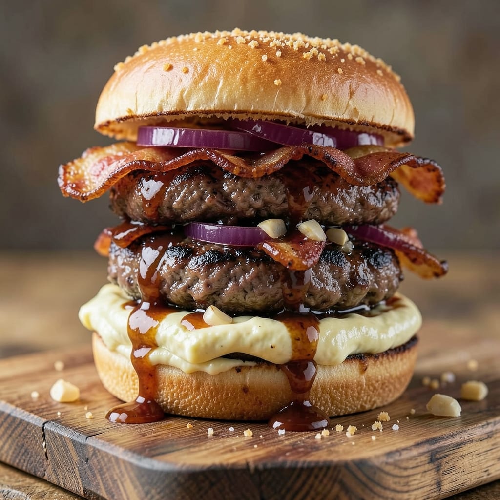 Bacon Ground Beef Burgers Recipe: Smoky-Sweet Crisp Edges and Juicy Centers