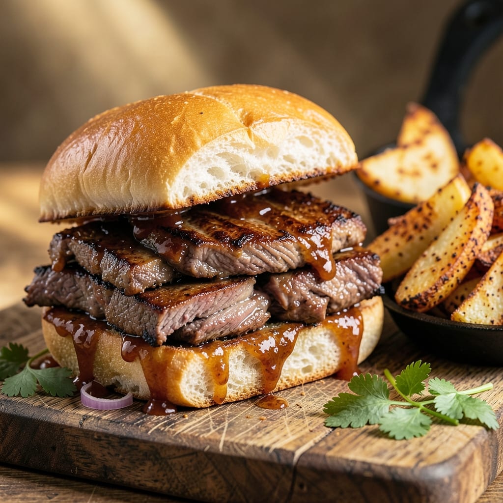 Barbecue Beef Sandwich Recipe Slow Cooker: Slow-Cooked Smoky Sweetness With Crusty Buns