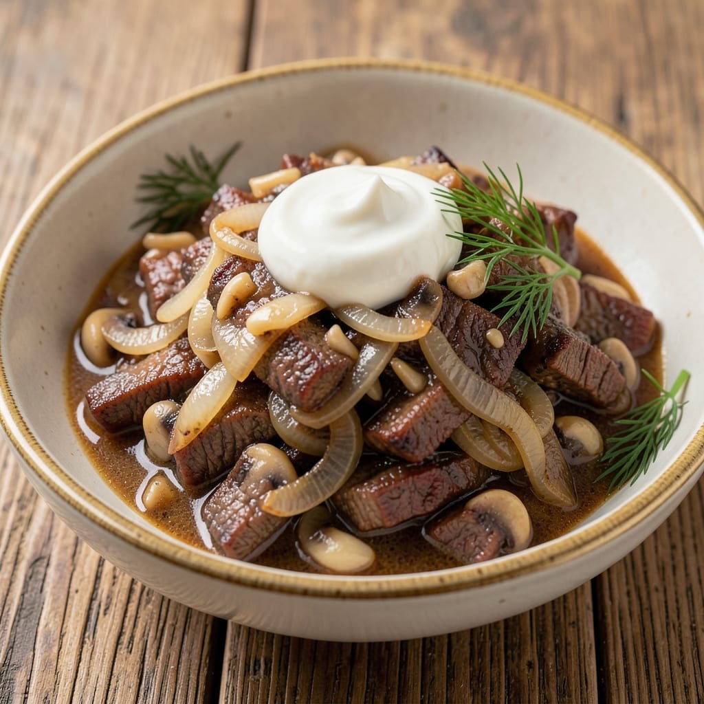 Aldi Beef Stroganoff Recipe: Creamy Mushroom Sauce Over Tender Beef