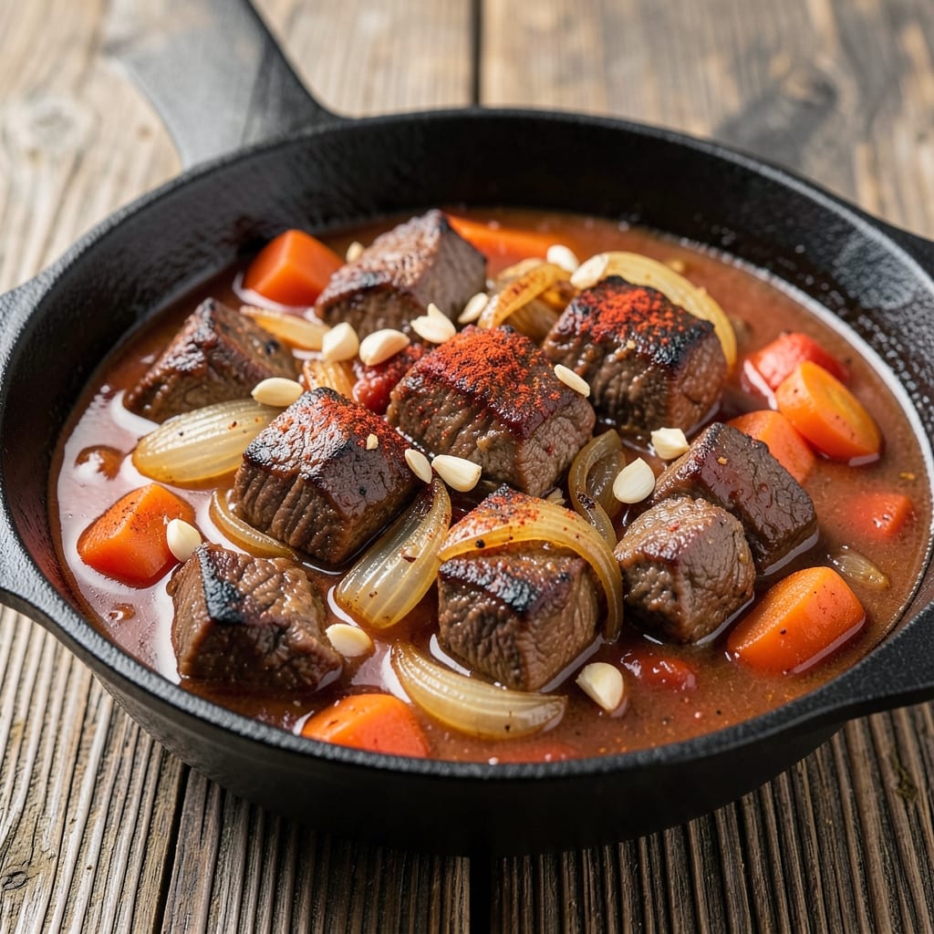 Austrian Beef Goulash Recipe: Paprika-Kissed Stew With Hearty Dumpling Topping