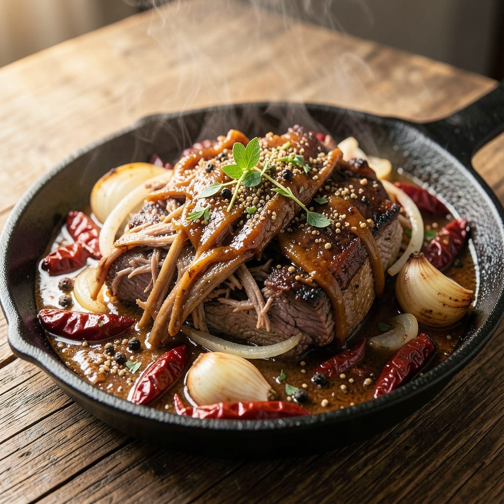 Authentic Barbacoa Beef Recipe: Slow-Braised Spice-Infused Tenderness