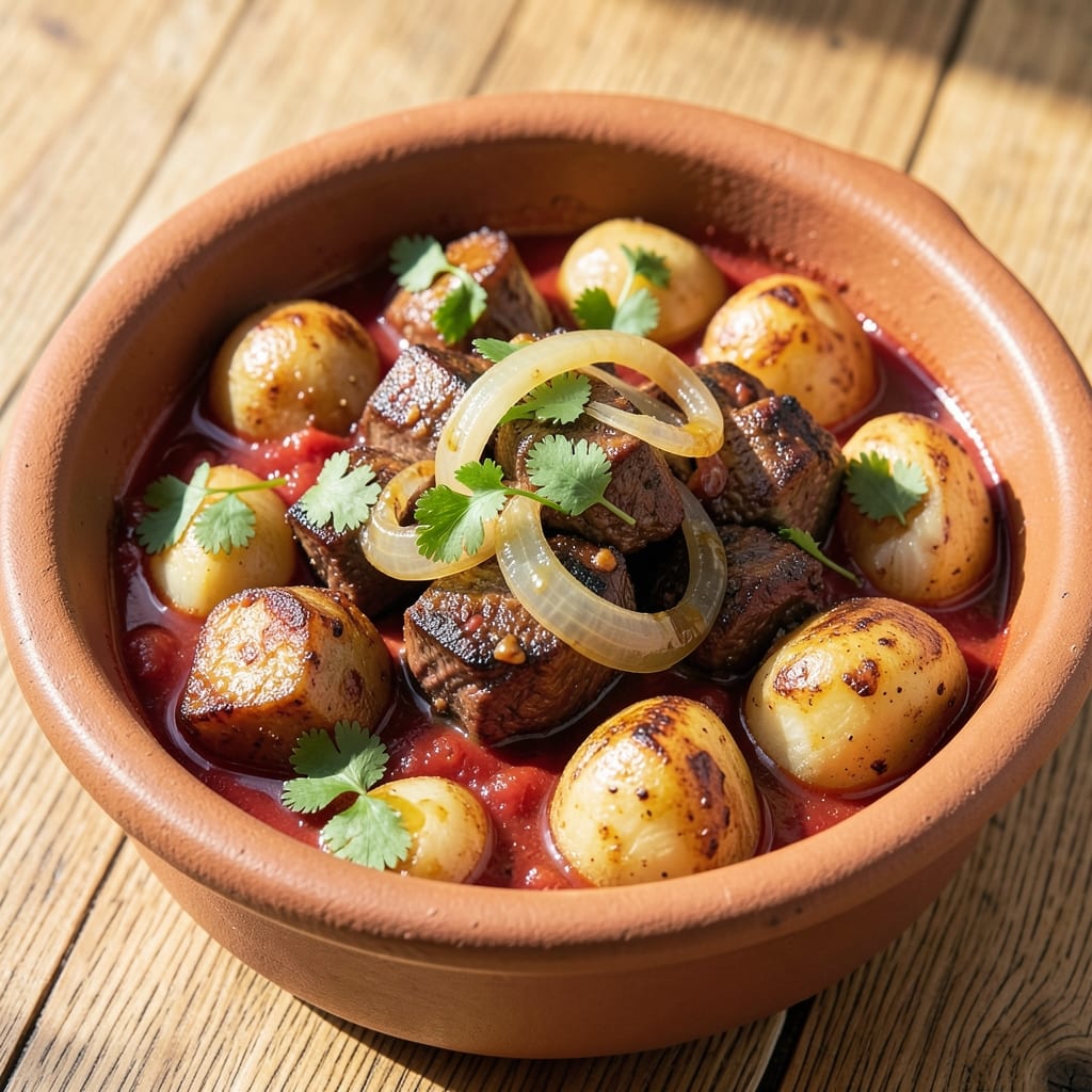 Beef Aloo Keema Recipe: Spiced Tomato Potato Stew With Tender Meat