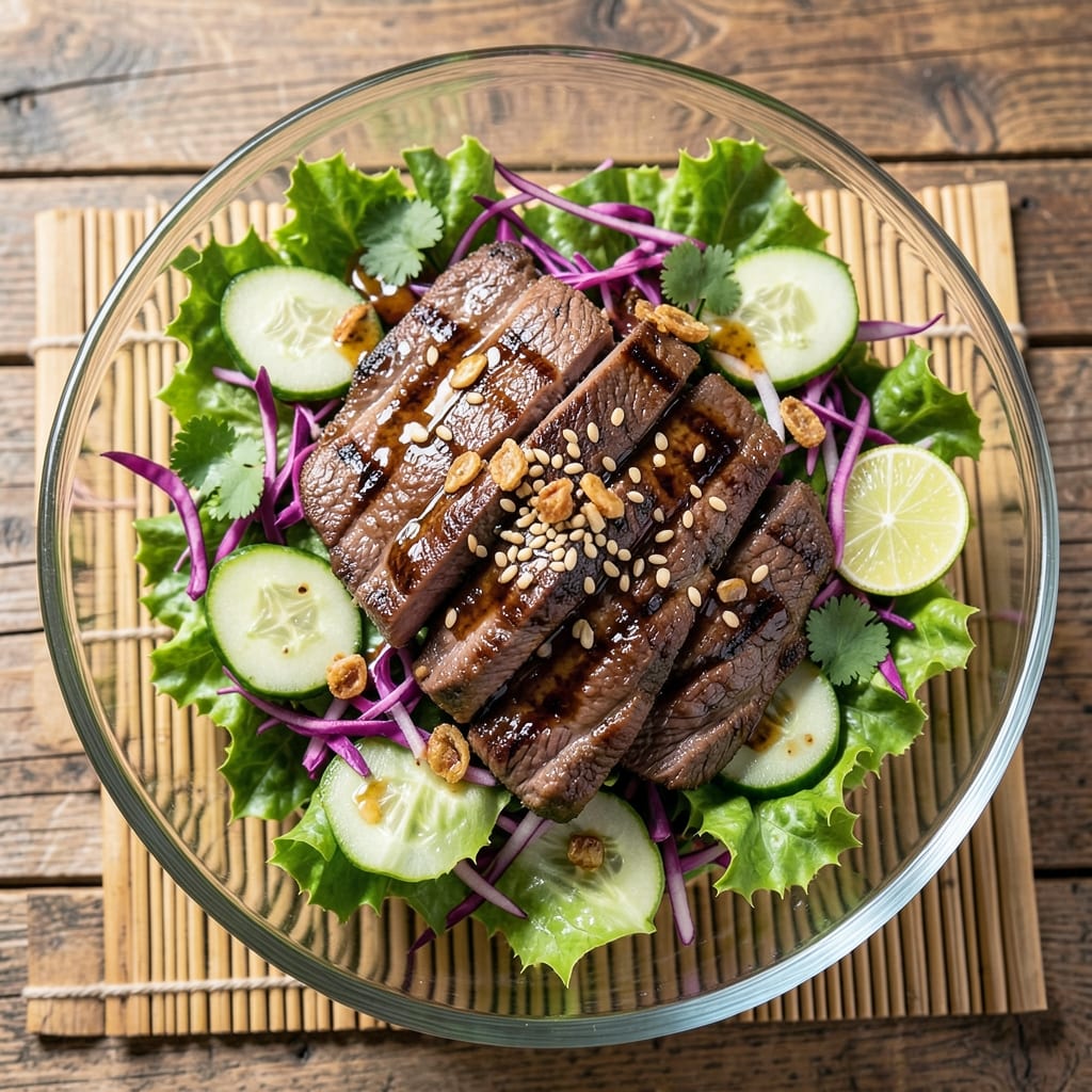 Asian Beef Salad Recipe: Sticky-Sweet Sesame Crunch in 20 Minutes