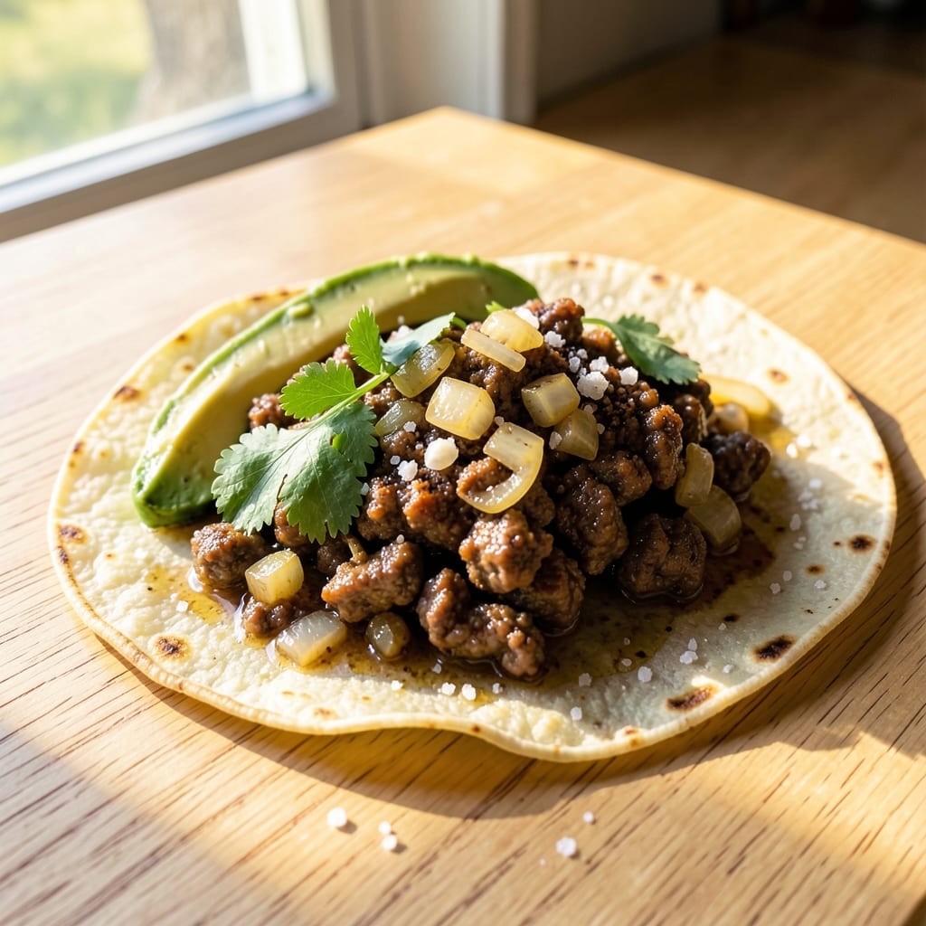 Amazing Beef Tacos Recipe: Smoky Cumin-Crusted Bites with Melty Cheese