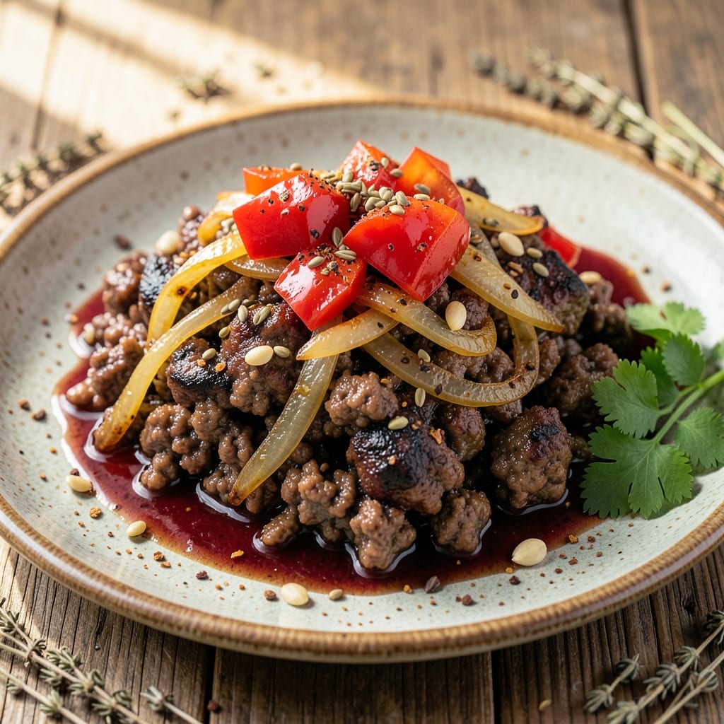 Ground Beef Pepper Recipe: Smoky Cumin-Kissed Crunch in One Pan