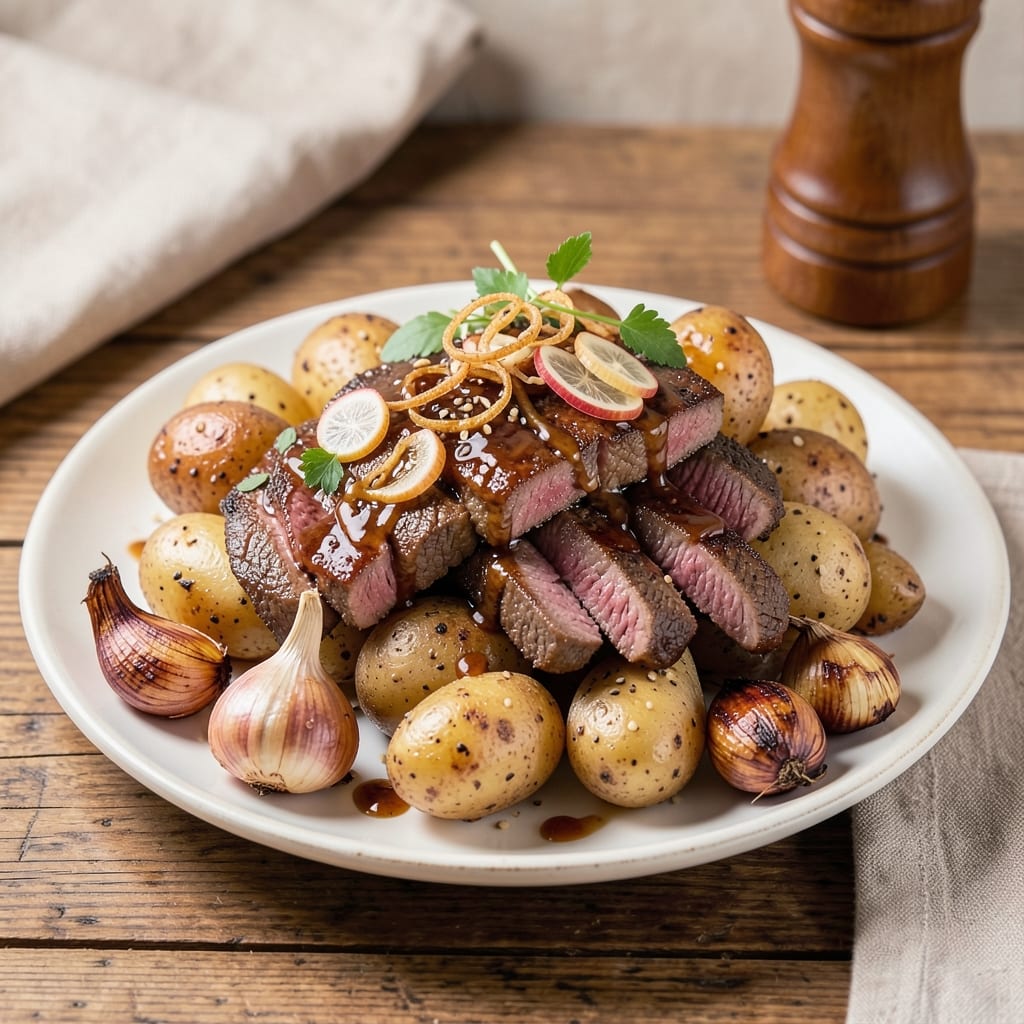 Asian Beef and Potatoes Recipe: Wok-Tossed Crunch With Sweet Chili Heat