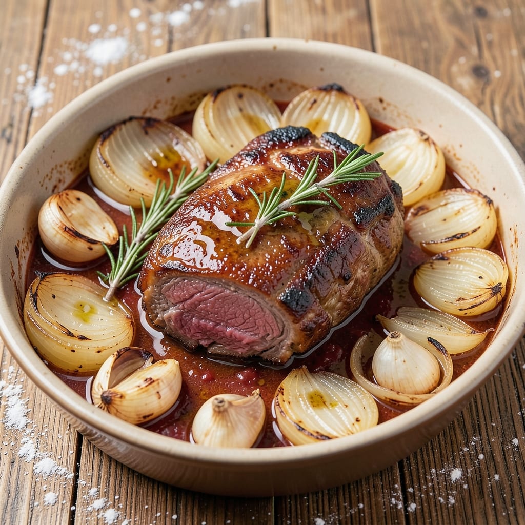 Baron of Beef Slow Cooker Recipe: Slow-Braised Beef with Caramelized Onions