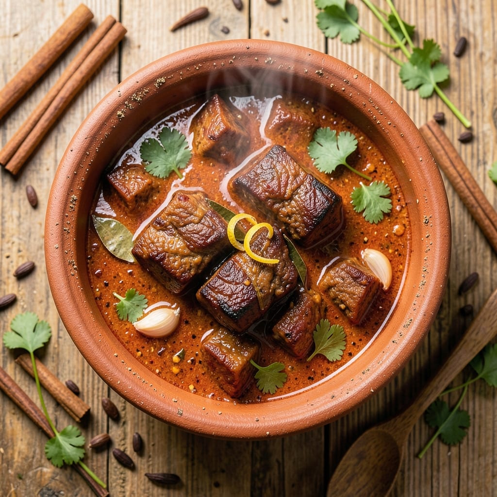 Authentic Indian Beef Slow Cooker Curry Recipe: Spiced Yogurt-Marinated Richness