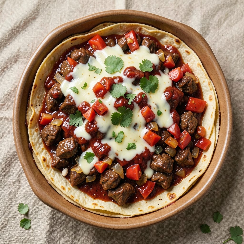 Authentic Beef Enchilada Casserole Recipe: Tortilla-Layered Comfort Baked to Golden Crisp