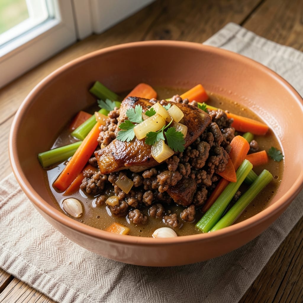 Ground Beef Chicken Broth Recipe: Savory One-Pot Meal in 20 Minutes