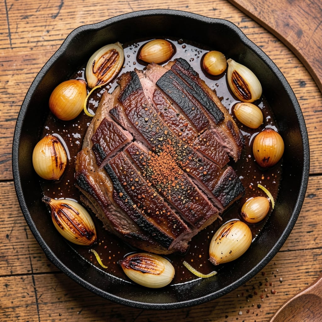 BBQ Pulled Beef Brisket Recipe: Smoky Bark, Shreds Like Butter