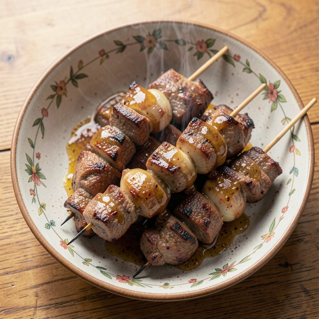Barbecue Beef Kebabs Recipe: Skewered Smoky-Sweet Bites With Charred Crusts