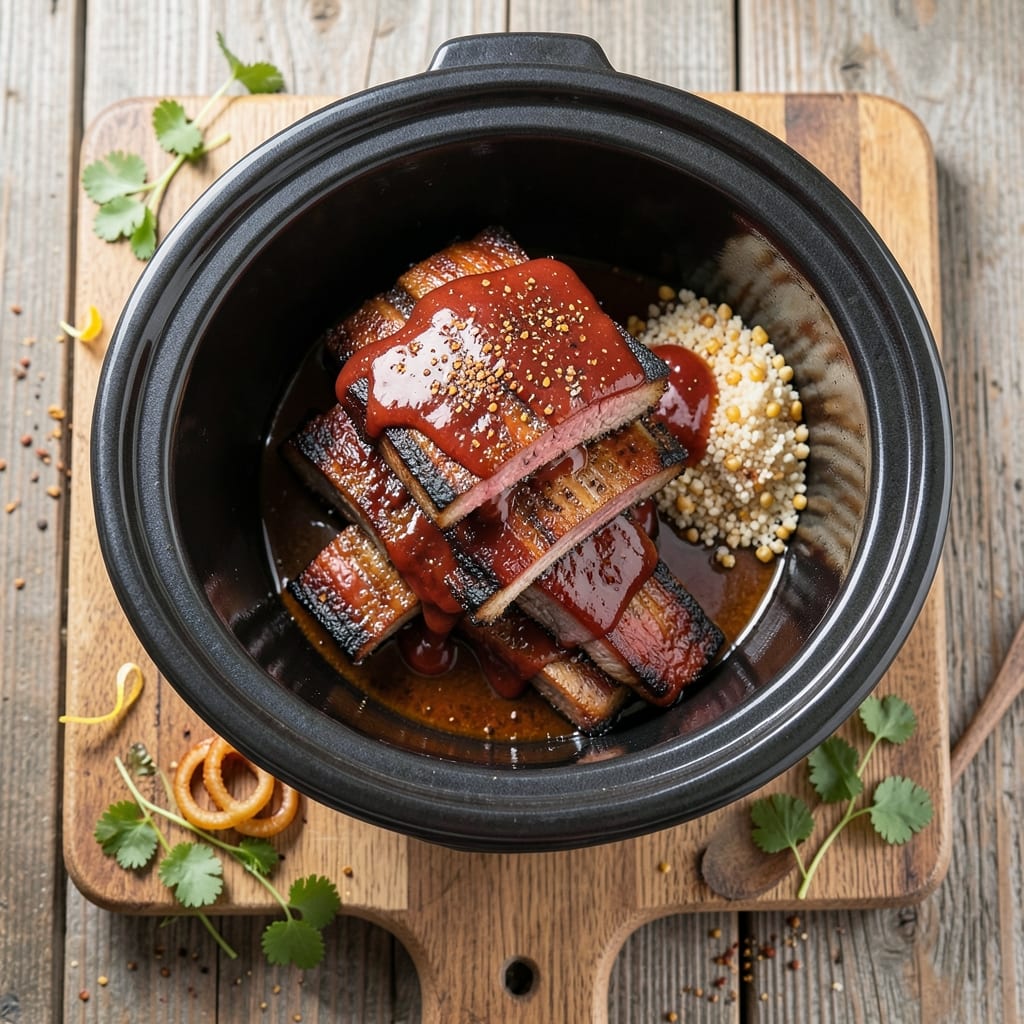 Barbecue Beef Ribs Slow Cooker Recipe: Smoke-Infused Fall-Off-Bones Tenderness