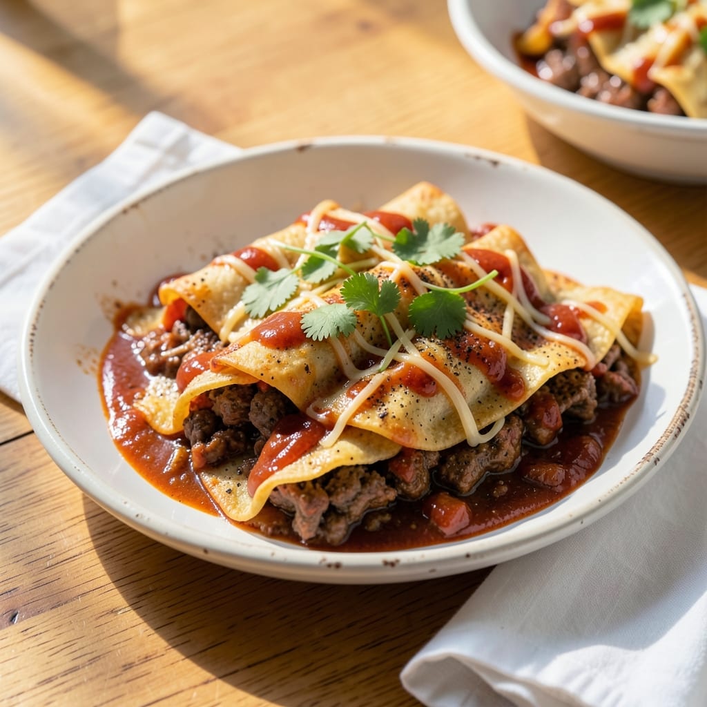 5-Ingredient Beef Enchiladas Recipe: Spiced Tortilla Wraps With Melty Cheese Magic