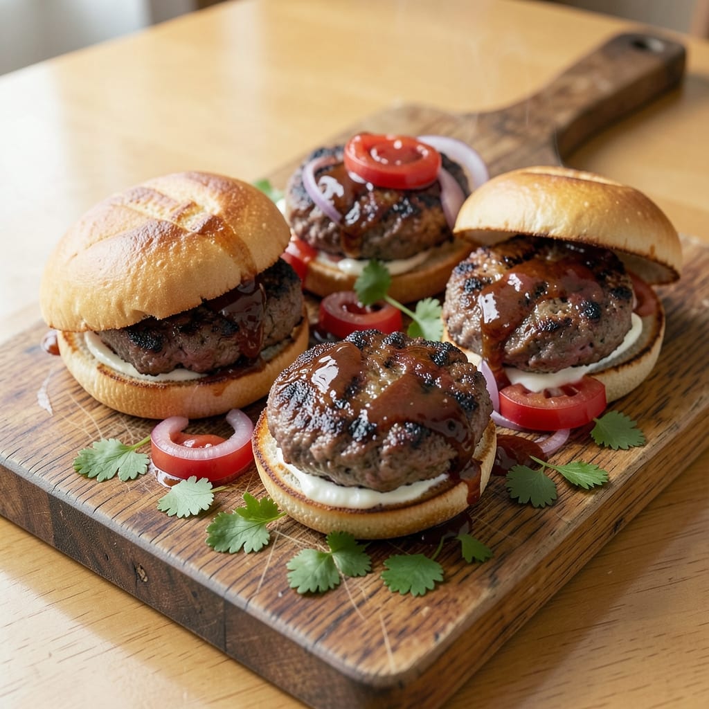Barbecue Beef Sliders Recipe: Mini Burgers With Smoky Crust and Juicy Centers