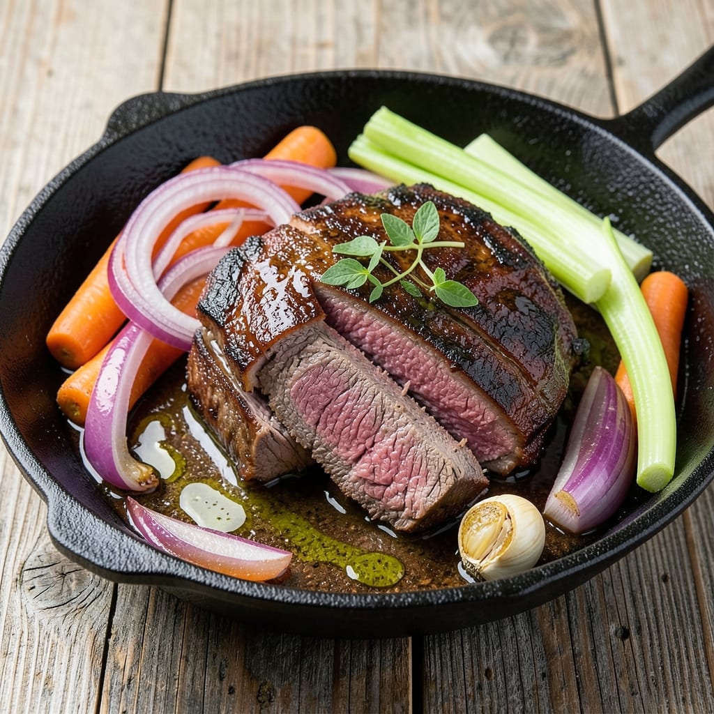 Beef A Casa Recipe: Slow-Braised Beef with Garlic-Herb Richness