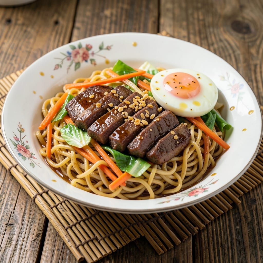 Authentic Chinese Beef Lo Mein Recipe: Wok-Seared Noodles With Silky Egg Ribbons