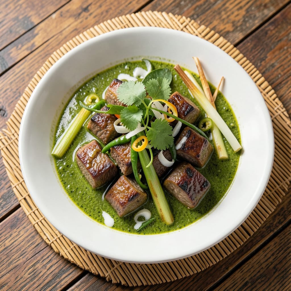 Authentic Thai Green Beef Curry Recipe: Herb-Infused Velvety Heat in One Pot