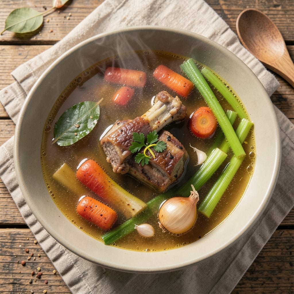 Beef Bone Broth Vegetable Soup Recipe: Umami-Rich Depth From Homemade Broth