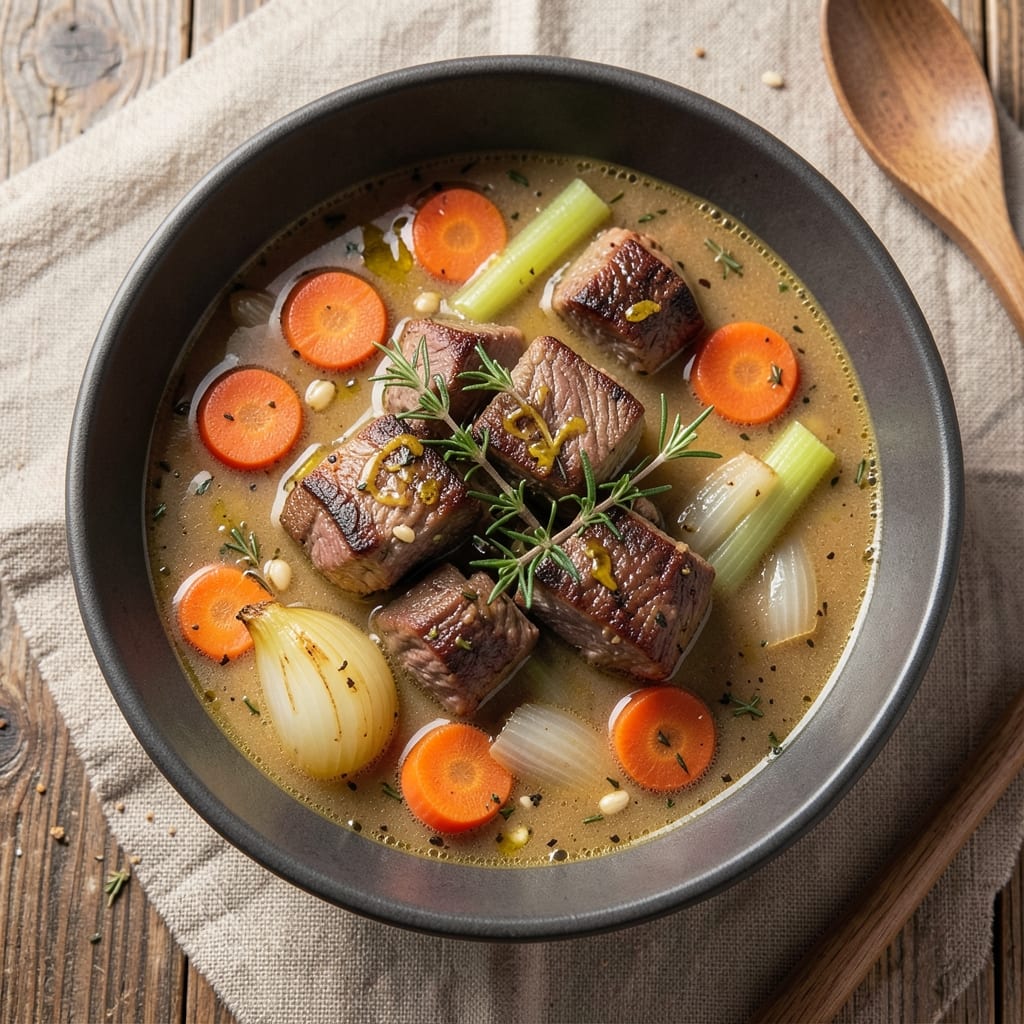 5 Star Vegetable Beef Soup Recipe: Velvety Broth With Deep Umami Layers