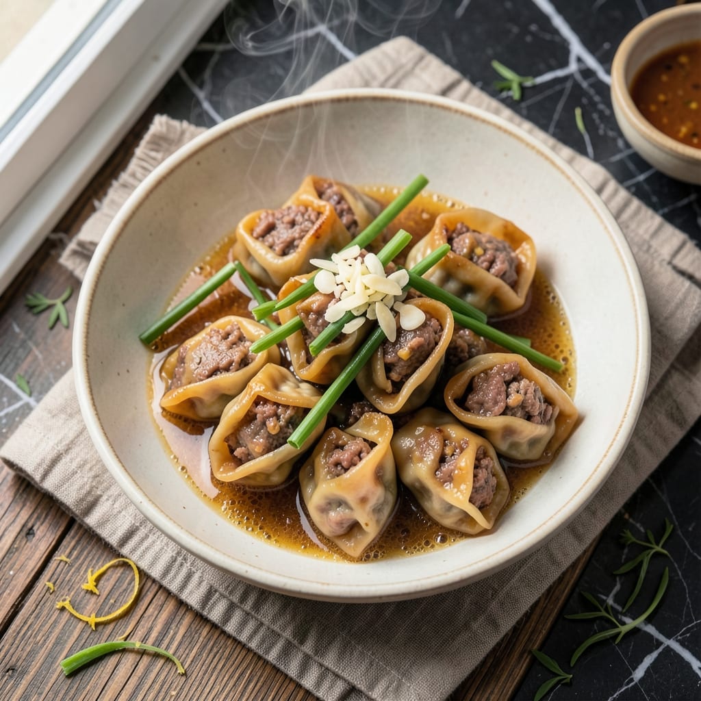 Asian Beef Dumplings Recipe: Pan-Fried Crispy Edges and Juicy Centers