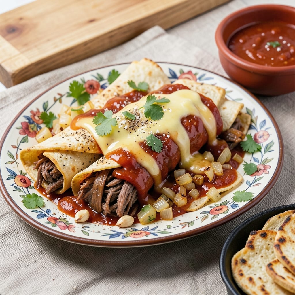5-Star Beef Enchiladas Recipe: Layered Cheese and Spice Extravaganza