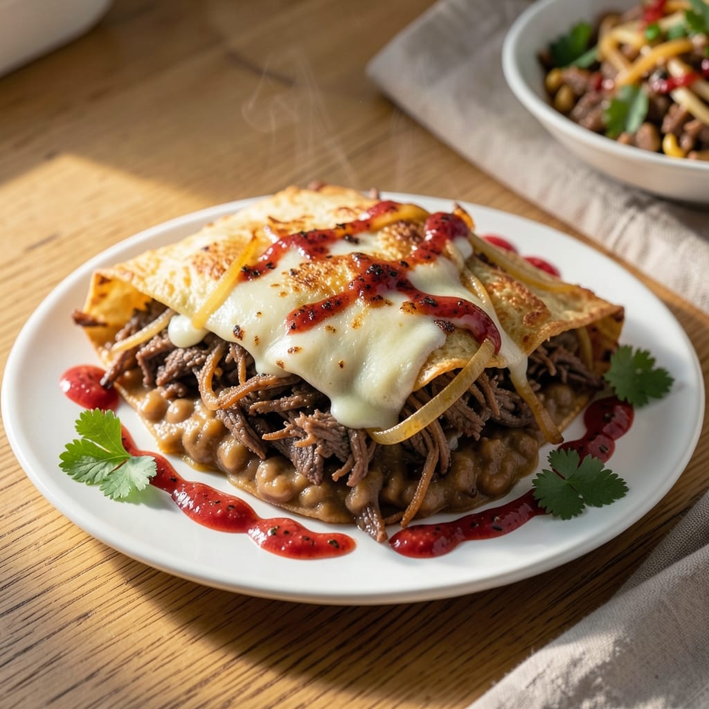 Authentic Mexican Shredded Beef Chimichanga Recipe: Crispy-Filled Burrito Magic in One Pan