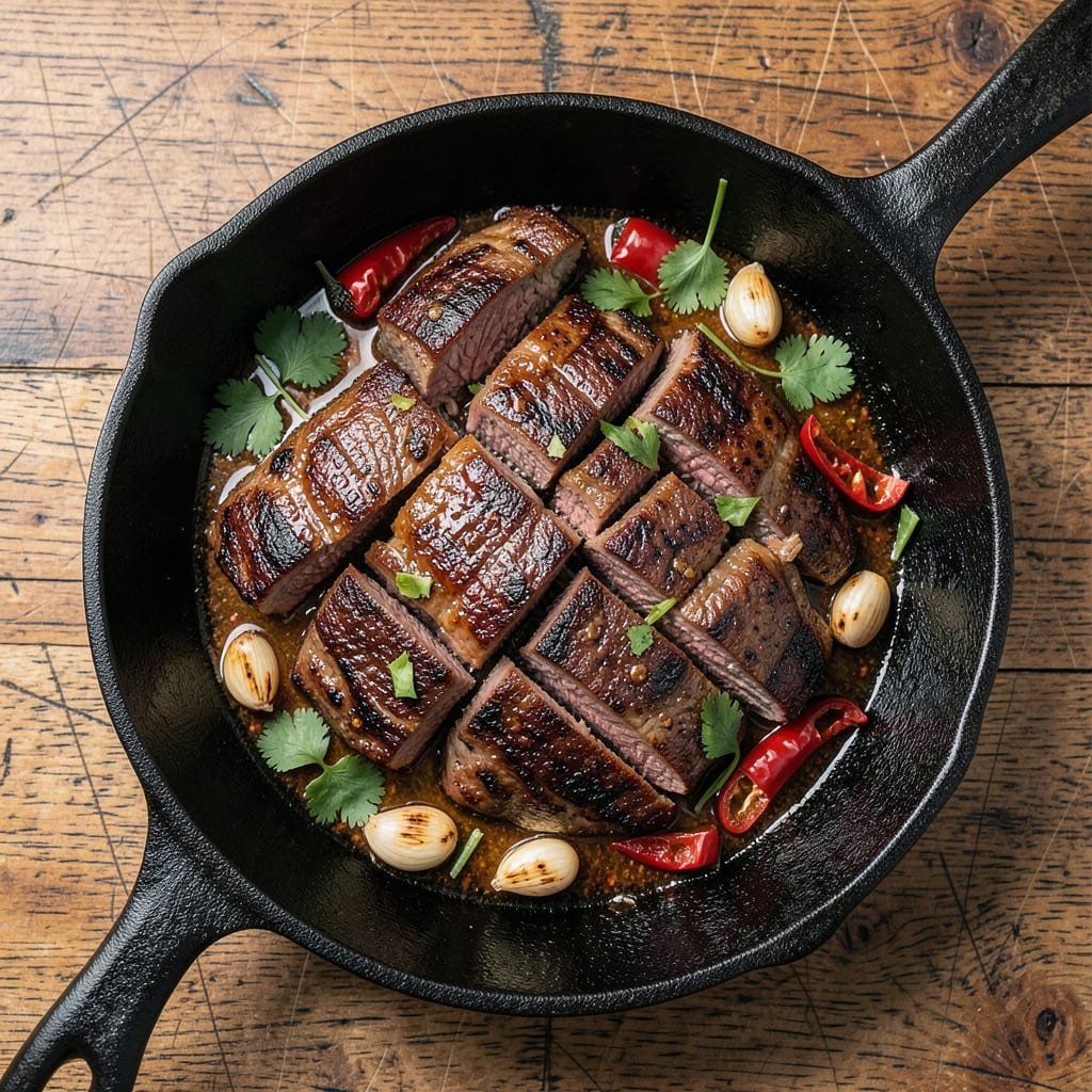 Beef Sizzlers Recipe: Pan-Seared Crust With Juicy, Spice-Infused Centers