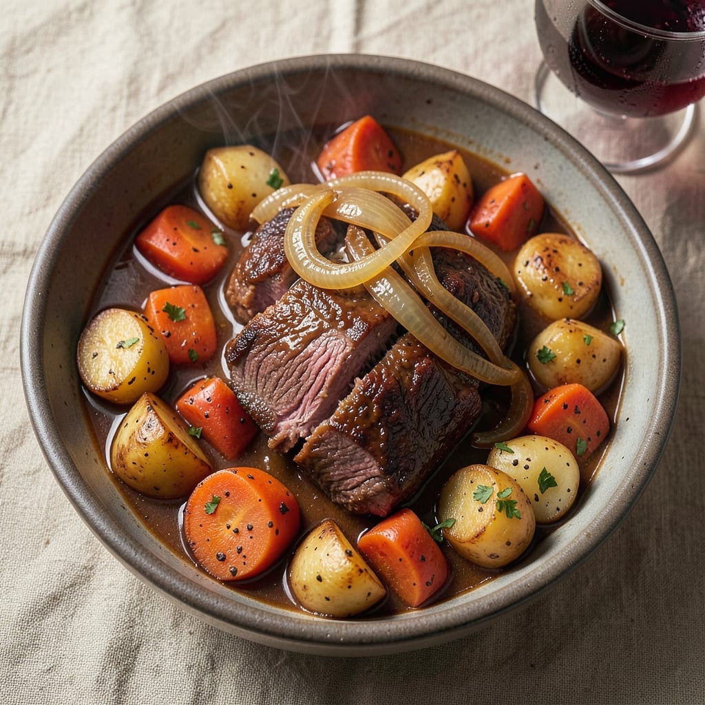 5 Hour No-Peek Beef Stew Recipe: Deep Umami Braise With Caramelized Root Vegetables