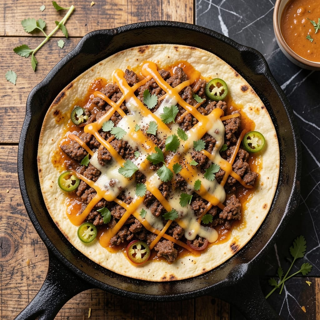 Baked Beef Quesadilla Recipe: Crispy Edges and Melted Cheese Magic