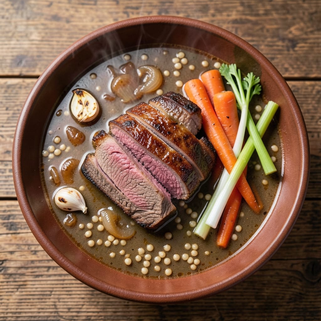 BBQ Beef Soup Recipe: Smoky Depth and Hearty Barley Bites