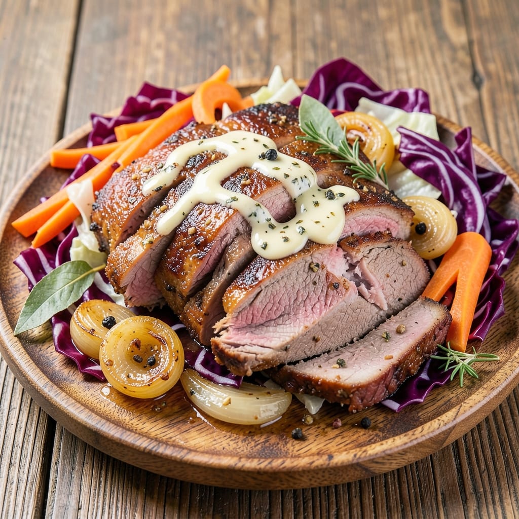 Baked Corned Beef Brisket and Cabbage Recipe: Slow-Braised Spice-Infused Sunday Feast