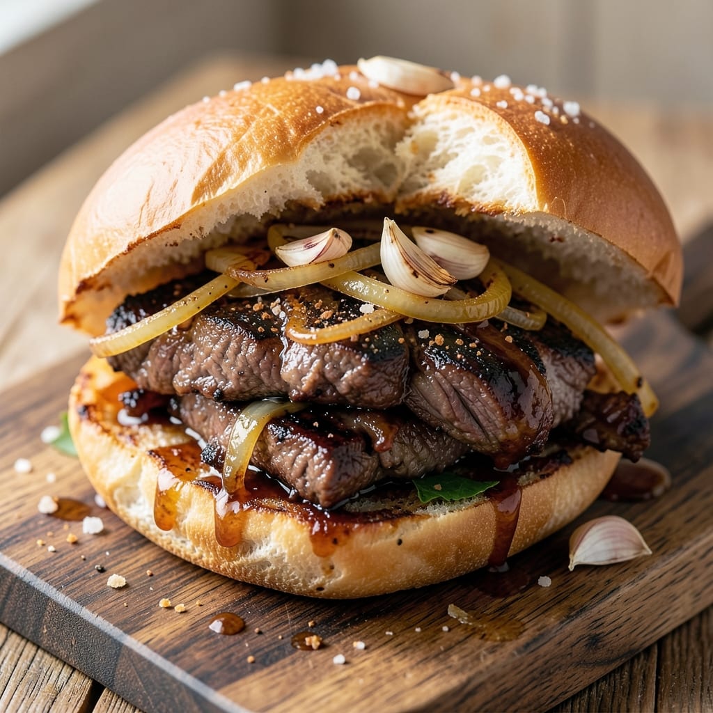 Barbecued Beef on a Bun Recipe: Smoky-Sweet Crust Meets Juicy Beef