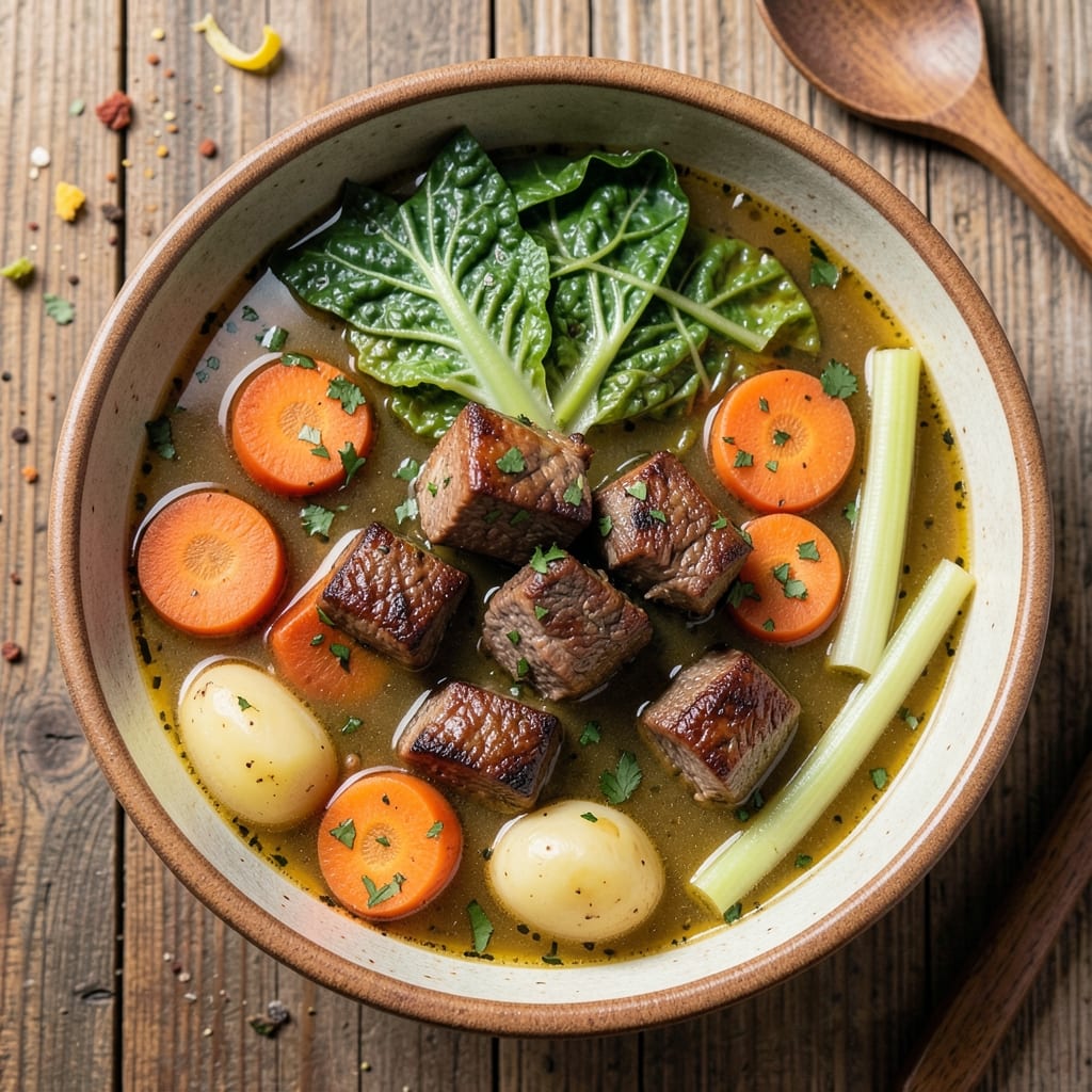 Amish Vegetable Beef Soup Recipe: Old-Order Pantry Staples Simmered to Homestyle Richness