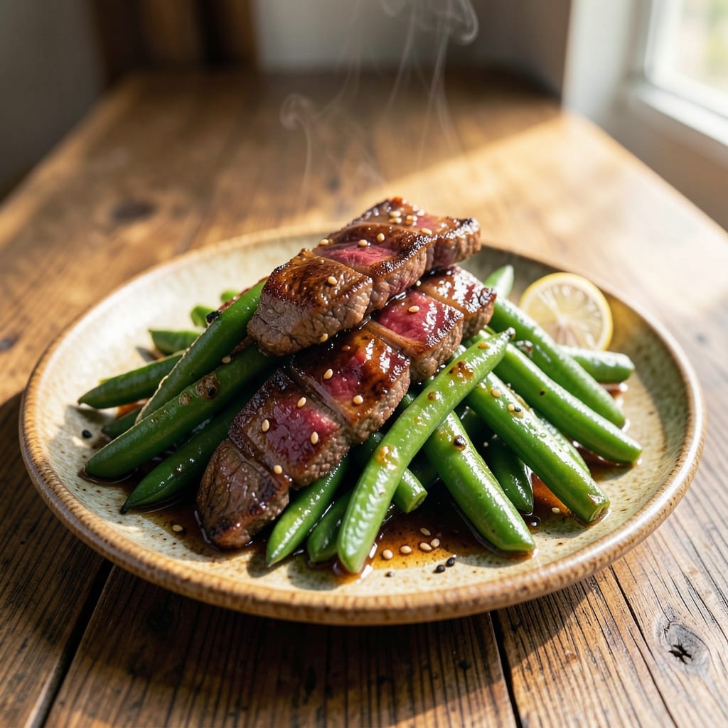 Asian Beef and Green Beans Recipe: Stir-Fried Savory-Sweet Balance