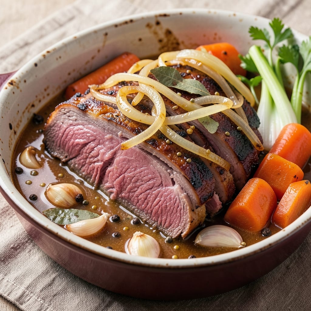 Aldi Corned Beef Brisket Recipe: Slow-Simmered Spice Bomb With Crispy Potato Topping